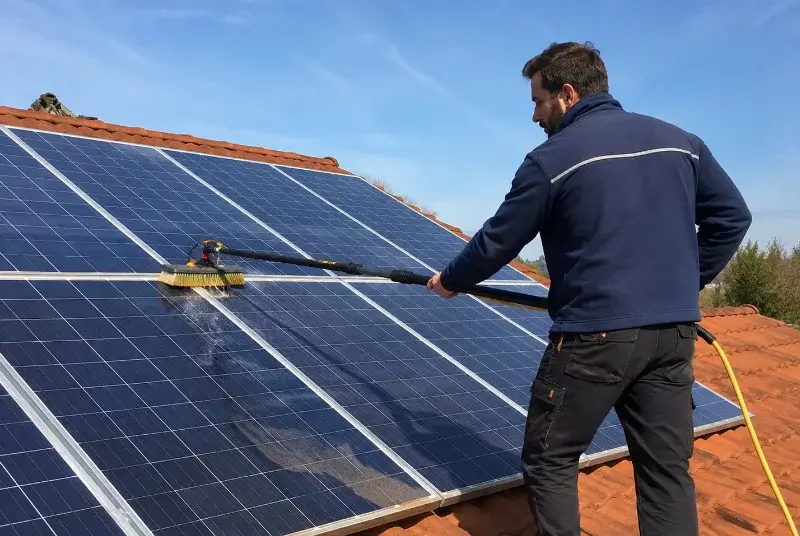 Nettoyage et entretien de panneaux solaires à Luzay
